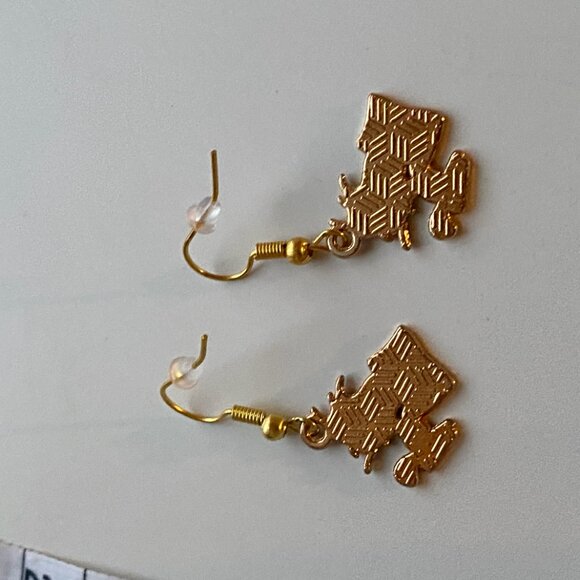 Handmade Woodstock Earrings STAINLESS STEEL Peanuts Snoopy - Picture 9 of 12